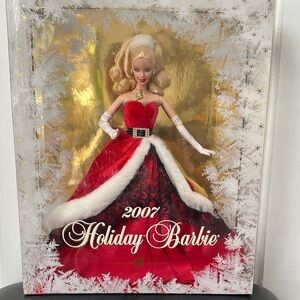 Barbie Holiday Doll in Red and White Ensemble